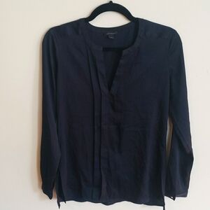 Dark Navy Ann Taylor Blouse